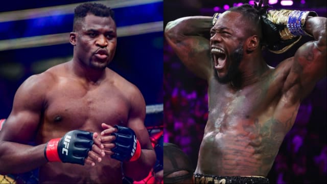 Francis Ngannou Deontay Wilder